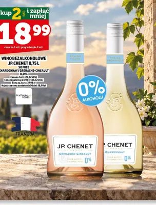 Wino bezalkoholowe JP. Chenet So Chardonnay promocja w TOPAZ