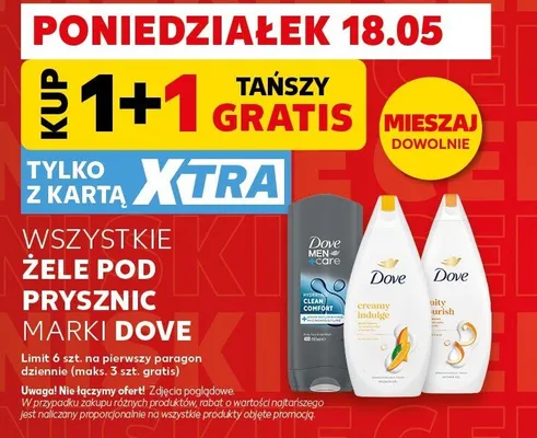 Żele pod prysznic Dove promocja w Kaufland