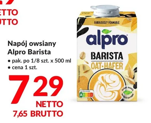 Napój owsiany Barista promocja w Makro