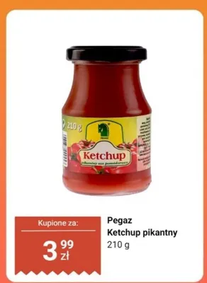 Ketchup pikantny Pegaz promocja w Dino