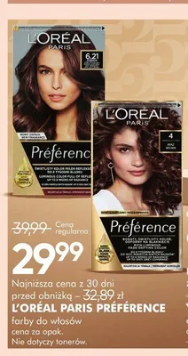Farby do włosów L'ORÉAL PARIS Préférence promocja w Super-Pharm
