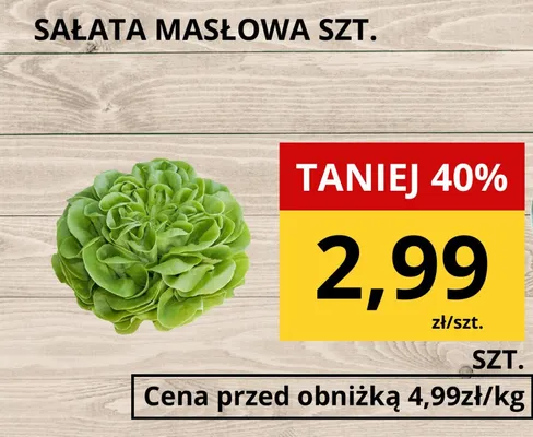 Sałata masłowa promocja w Supeco