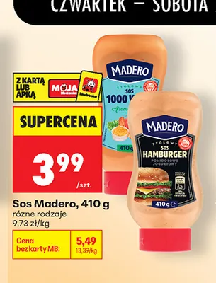 Sos Madero promocja w Biedronka
