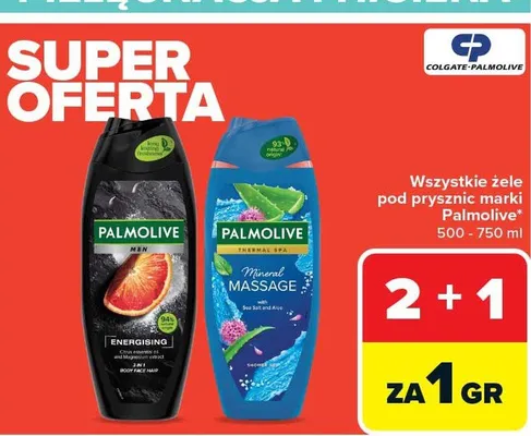 Żel pod prysznic Energising promocja w Carrefour