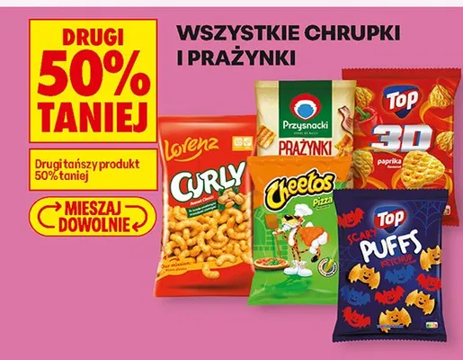 Wszystkie chrupki i prażynki promocja w Biedronka