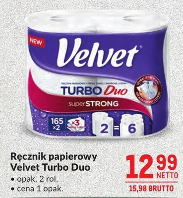 Ręcznik papierowy Velvet Turbo Duo promocja w Makro