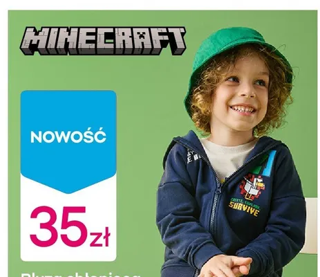 Bluza chłopięca Minecraft promocja w Pepco