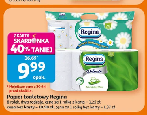 Papier toaletowy Regina Delicate promocja w Auchan