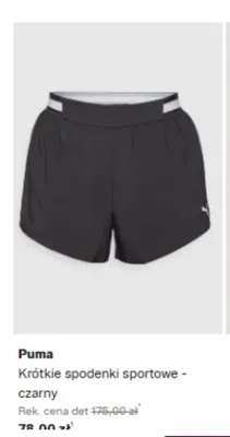 Krótkie spodenki sportowe Puma czarne promocja w Lounge by Zalando