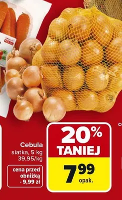 Cebula siatka promocja w Carrefour Market