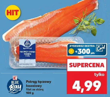 Pstrąg tęczowy łososiowy filet ze skórą promocja w Kaufland