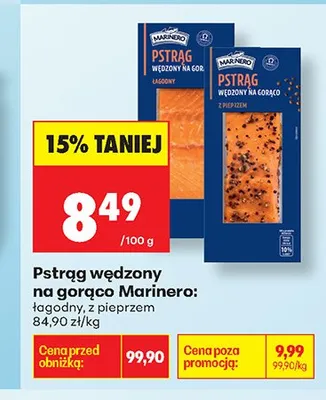 Pstrąg wędzony na gorąco Marinero promocja w Biedronka