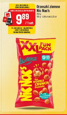 Orzeszki ziemne Lorenz Nic Nac's XXL Fun Pack promocja w POLOmarket