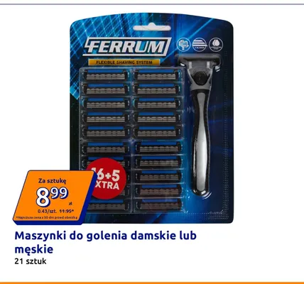 Maszynki do golenia męskie Ferrum promocja w Action