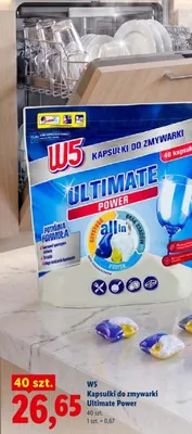 Kapsułki do zmywarki W5 Ultimate Power promocja w Lidl