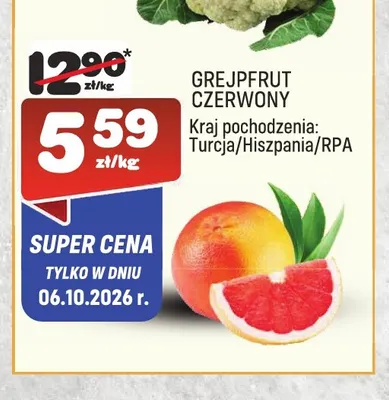 Grejpfrut czerwony promocja w Społem Praga