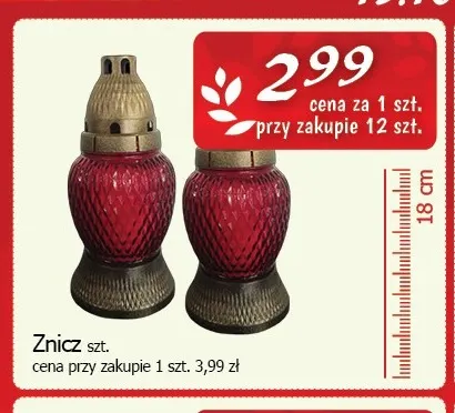 Znicz 18 cm promocja w CEZAR Delikatesy