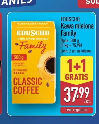 Kawa mielona Eduscho Family promocja w Aldi