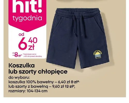 Szorty chłopięce promocja w Pepco