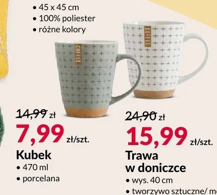 Kubek porcelanowy promocja w Salony Agata