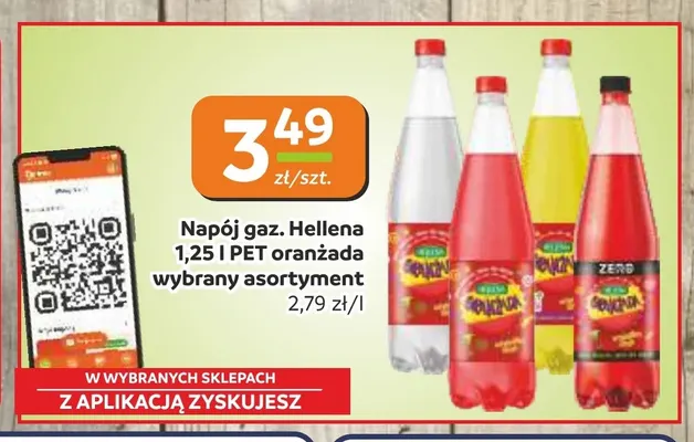 Napój gazowany Hellena oranżada promocja w Gama