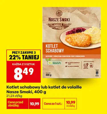 Kotlet schabowy Nasze Smaki promocja w Biedronka