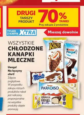 Kanapka mleczna Kinder Paradiso promocja w Kaufland