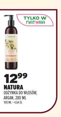 Odżywka do włosów argan Natura promocja w Drogerie Natura