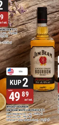 Whiskey bourbon Jim Beam Peach promocja w bi1