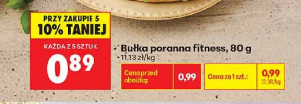 Bułka poranna fitness promocja w Biedronka