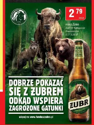 Piwo Żubr promocja w Chorten