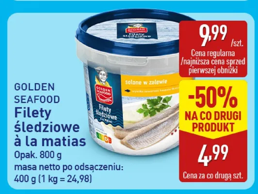 Filety śledziowe à la matias promocja w Aldi