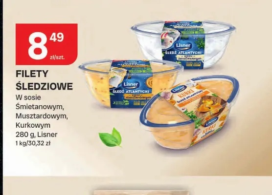 Filety śledziowe w sosie kurkowym Lisner promocja w Chorten