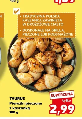 Pierożki pieczone z kaszanką Taurus promocja w Kaufland