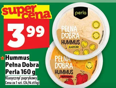 Hummus klasyczny/paprykowy Pełna Dobra promocja w TOPAZ