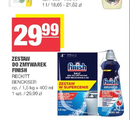 Zestaw do zmywarek Finish promocja w SPAR