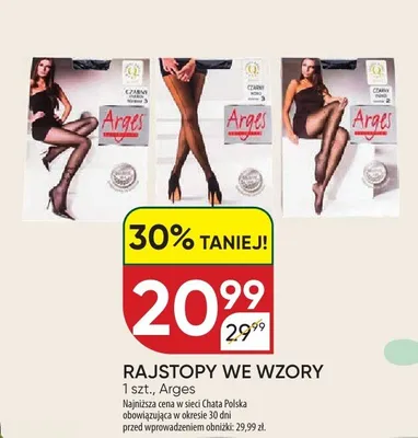 Rajstopy we wzory promocja w Chata Polska