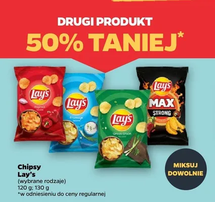 Chipsy wybrane rodzaje promocja w Netto