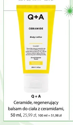 Regenerujący balsam do ciała z ceramidami Ceramide Q+A promocja w Hebe