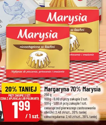 Margaryna 70% Marysia promocja w POLOmarket