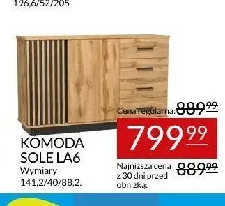 Komoda Abra Meble Sole LA6 promocja w Abra Meble