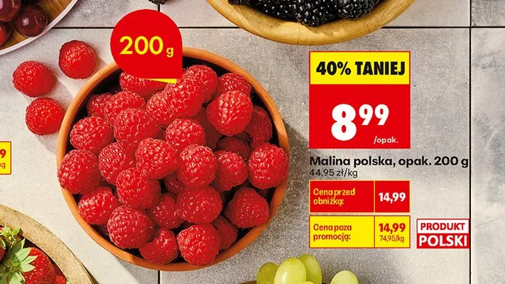 Malina polska promocja w Biedronka