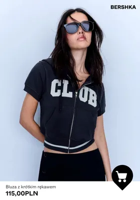 Bluza z krótkim rękawem Bershka promocja w Bershka