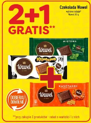 Czekolada 2+1 GRATIS promocja w POLOmarket