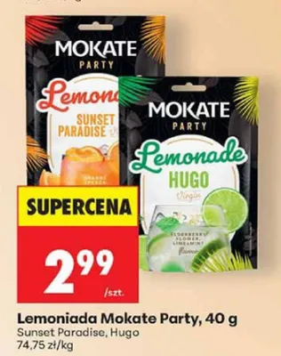 Lemoniada w proszku Mokate Party Hugo promocja w Biedronka