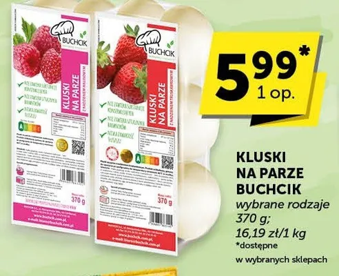 Kluski na parze Buchcik promocja w Groszek