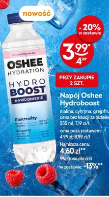 Napój Oshee Hydroboost grejpfrut promocja w Żabka
