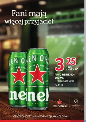 Piwo Heineken promocja w Selgros