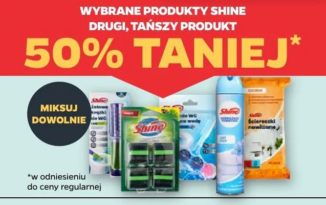Wybrane produkty Shine promocja w Netto