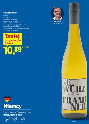 Wino Gewürztraminer promocja w Lidl